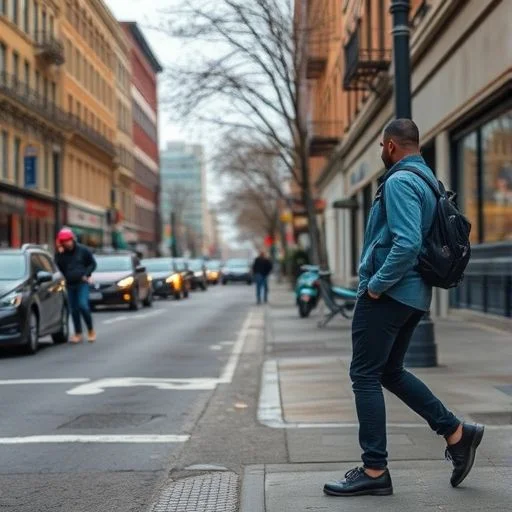 Abstract urban sound wave patterns